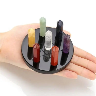 7 Chakra Reiki Hexagonal Crystal Wands-Your Soul Place